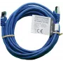 IT-BUDGET Cabo de rede Premium Full Copper - Flex AWG 26 - Cat.8.1 - 2000 MHz - isento de halogéneos - PoE+ - 40 Gbit - azul - 5 m