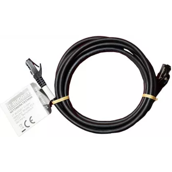 IT-BUDGET Cabo de rede Premium Full Copper - Flex AWG 26 - Cat.8.1 - 2000 MHz - isento de halogéneos - PoE+ - 40 Gbit - preto - 2 m (90ITBFLEX81PK2S)