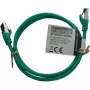 IT-BUDGET Cabo de rede Premium Full Copper - Flex AWG 26 - Cat.8.1 - 2000 MHz - isento de halogéneos - PoE+ - 40 Gbit - verde - 1,5 m