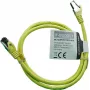 IT-BUDGET Cabo de rede Premium Full Copper - Flex AWG 26 - Cat.8.1 - 2000 MHz - isento de halogéneos - PoE+ - 40 Gbit - amarelo - 1 m
