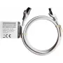 Cabo de rede Premium Full Copper IT-BUDGET - Flex AWG 26 - Cat.8.1 - 2000 MHz - sem halogéneos - PoE+ - 40 Gbit - cinzento - 1 m