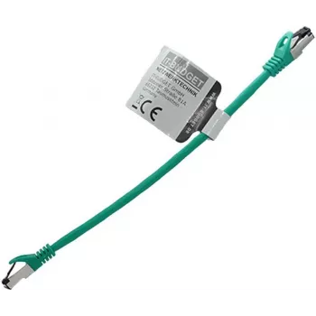 Cabo de rede Premium Full Copper IT-BUDGET - Flex AWG 26 - Cat.8.1 - 2000 MHz - sem halogéneos - PoE+ - 40 Gbit - verde - 0,5 m (90ITBFLEX81PK050GR)