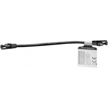 Cabo de rede Premium Full Copper IT-BUDGET - Flex AWG 26 - Cat.8.1 - 2000 MHz - sem halogéneos - PoE+ - 40 Gbit - preto - 0,5 m (90ITBFLEX81PK050S)