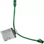Cabo de rede Premium Full Copper IT-BUDGET - Slim AWG 28 - Cat.8.1 - 2000 MHz - sem halogéneos - PoE+ - 40 Gbit - verde - 0,25 m