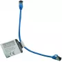 Cabo de rede Premium Full Copper IT-BUDGET - Slim AWG 28 - Cat.8.1 - 2000 MHz - sem halogéneos - PoE+ - 40 Gbit - azul - 0,15 m