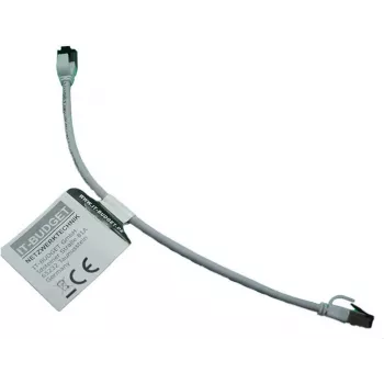 Cabo de rede Premium Full Copper IT-BUDGET - Slim AWG 28 - Cat.8.1 - 2000 MHz - sem halogéneos - PoE+ - 40 Gbit - cinzento - 0,50 m (90ITBSLIM81PK050G)
