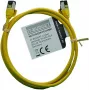 Cabo de rede Premium Full Copper IT-BUDGET - Slim AWG 28 - Cat.8.1 - 2000 MHz - sem halogéneos - PoE+ - 40 Gbit - amarelo - 1,5 m