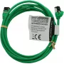 Cabo de rede Premium Full Copper IT-BUDGET - Slim AWG 28 - Cat.8.1 - 2000 MHz - sem halogéneos - PoE+ - 40 Gbit - verde - 2 m