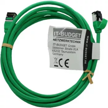Cabo de rede Premium Full Copper IT-BUDGET - Slim AWG 28 - Cat.8.1 - 2000 MHz - sem halogéneos - PoE+ - 40 Gbit - verde - 3 m (90ITBSLIM81PK3GR)