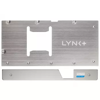 LYNK+ 5090 Plate Kit Zotac prateado - GPU Backplate para modding RTX 5090