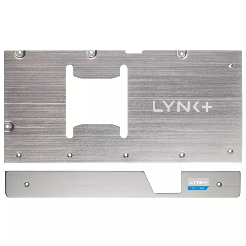 LYNK+ 5090 Plate Kit Zotac prateado - GPU Backplate para modding RTX 5090