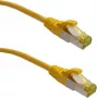 Cabo patch premium IT-BUDGET cobre maciço - Super Flex TPE - Cat.6A - com cabo bruto Cat.7 - 600 MHz - sem halogéneos - PoE+ - 10GBit - amarelo - 0,50 m (90ITBFLEX6A7PK050Y)