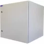 Armário de rede 19 polegadas RESISTER Pro - IP66 para exterior e indústria - porta metálica maciça - 12HE - 600x600 mm - cinzento claro (90RR19WV126MG)