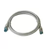 Cabo de patch Premium Full Copper IT-BUDGET - Cat.6A - 500 MHz - sem halogéneos - PoE+ - AWG 26/7 - cinzento - 0,50 m