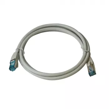 Cabo de patch Premium Full Copper IT-BUDGET - Cat.6A - 500 MHz - sem halogéneos - PoE+ - AWG 26/7 - cinzento - 0,50 m