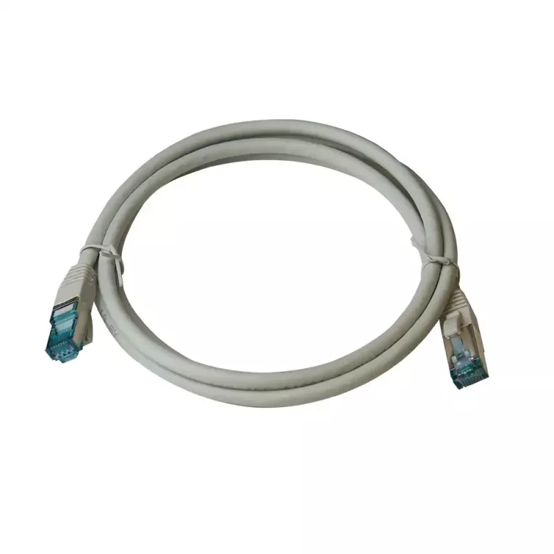 Cabo de patch Premium Full Copper IT-BUDGET - Cat.6A - 500 MHz - sem halogéneos - PoE+ - AWG 26/7 - cinzento - 0,50 m