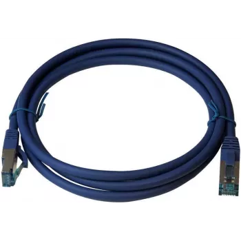 Cabo de patch Premium IT-BUDGET Cat.6A S/FTP LSZH 1,5m azul