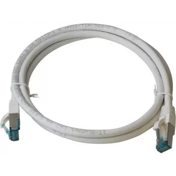 Cabo de patch Premium Full Copper IT-BUDGET Cat.6A 500 MHz LSZH PoE+ AWG 26/7 branco 7,5 m