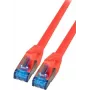 Cabo de rede IT-BUDGET Premium - Super Flex TPE - Cat.6A - 500MHz - LSZH - PoE+ - AWG 27 - vermelho - 1,50 m