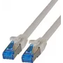 Cabo de rede IT-BUDGET Full Copper Premium - Super Flex TPE - Cat.6A - 500MHz - LSZH - PoE+ - AWG 27 - cinzento - 3 m