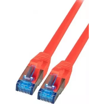 IT-BUDGET Cabo de rede Premium Full Copper - Super Flex TPE - Cat.6A - 500MHz - LSZH - PoE+ - AWG 27 - vermelho - 3 m