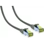 IT-BUDGET Cabo de rede Premium Cat.6A com cabo bruto Cat.7 600 MHz LSZH PoE+ 10 Gbit cinzento 20 m