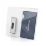 MEDIARANGE caixa de armazenamento para pens USB com 2 compartimentos e furos, embalagem de 10, transparente