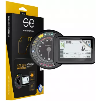 smart.engineered SE-DCP-2-0102-0060-1-M película protetora de ecrã para Kawasaki Versys 1000 SE (2019+) / H2 SX SE (2018+) - Transparente