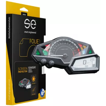smart.engineered SE-DCP-2-0102-0065-1-M proteção de ecrã para Kawasaki Z300 / Z250 / Ninja250 / Ninja300 (2013-2017) - Transparente