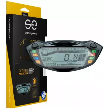 smart.engineered SE-DCP-2-0102-0091-1-M película protetora de ecrã para cockpit de mota Suzuki GSX-S750 (2017+), GSX-S1000 (2016+), SV650 (2016+) - Transparente