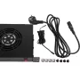 Rockstable elemento de ventilação 1U de 19 polegadas - ventoinha - preto - aço - 2 ventoinhas - 12 cm - 330 m³/h (RS19-FT1U2TM)