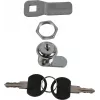 Rockstable fechadura para portas laterais e traseiras - fechadura de porta - prateado (RS19-SLOT-C)