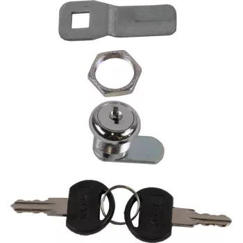 Rockstable fechadura para portas laterais e traseiras - fechadura de porta - prateado (RS19-SLOT-C)