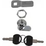 Rockstable fechadura para portas laterais e traseiras - fechadura de porta - prateado (RS19-SLOT-C)