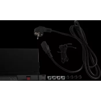 Rockstable termostato digital 1U 19 polegadas - preto - aço - IP23 - controlador de temperatura para montagem em rack