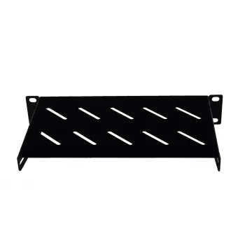 Rockstable prateleira 1U 10 polegadas - prateleira - preto - SPCC - aço - 1U - oval - 25,4 cm (10 polegadas) (RS10-33HYL)