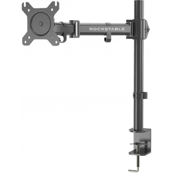 Rockstable RS-MM002 suporte de secretária para monitor único - grampo/passagem - 8 kg - 13-32 polegadas - VESA 75x75/100x100 - preto