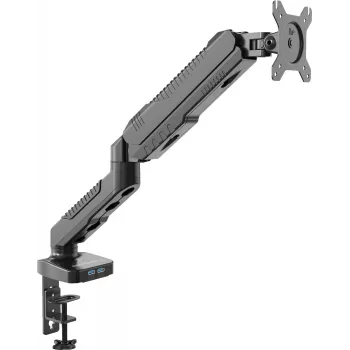 Rockstable RS-MM006 suporte avançado para monitor único - grampo/passagem - 6,5 kg - 15-27 polegadas - VESA 100x100 mm - preto