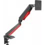 Rockstable RS-MM008 suporte para monitor gaming para 1 monitor - grampo de secretária / passagem - 8 kg - 15-32 polegadas - 100x100 mm - preto - vermelho