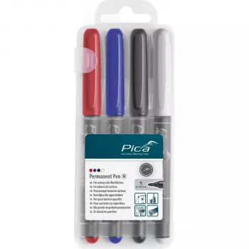 PICA-MARKER Pica caneta permanente 1,0mm sortida com caneta Instant-White
