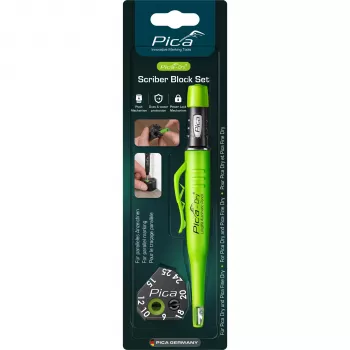 Pica Dry Scriber Block Set - Caneta automática Longlife com bolsa e minas