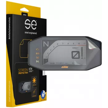 Película protetora de ecrã smart.engineered SE-DCP-2-0102-0166-1-M para KTM Duke 790 (2018-2022) / Duke 890 (2018-2022) / 690 Duke/R (2016-2019) - Transparente