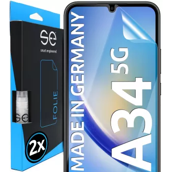 Película protetora de ecrã 3D SMART.ENGINEERED se para Samsung Galaxy A34 (pack de 2) (SE0-F0101-0395-23-M)