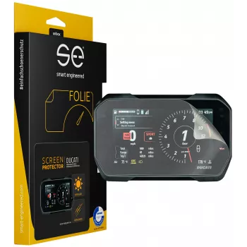 Película protetora de ecrã smart.engineered SE-DCP-2-0102-0193-1-M para ecrãs de mota - Transparente - TPU - Resistente a riscos e impactos - Autorregeneradora - Revestimento oleofóbico