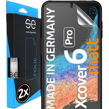 Película protetora de ecrã 3D smart.engineered se Samsung Galaxy XCover 6 Pro antirreflexo pack de 2