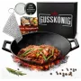Wok de ferro fundido pré-temperado Gusskönig 36 cm (GK-48)