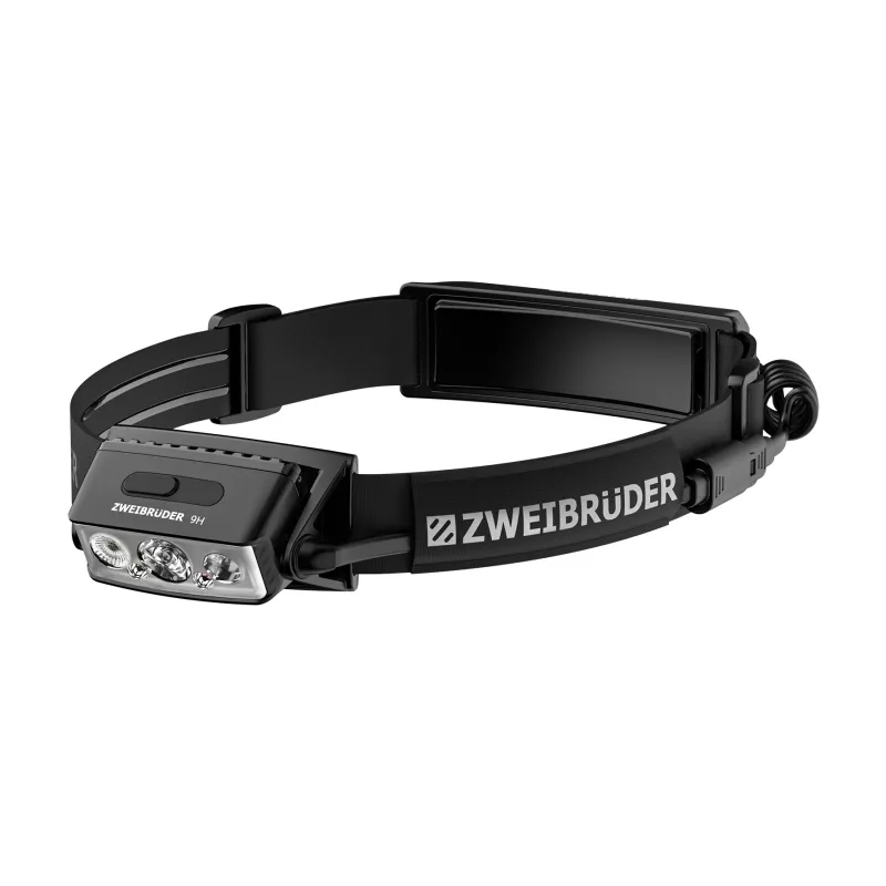 Zweibrüder ZB9H Lanterna de cabeça LED recarregável 2000 lúmenes USB-C