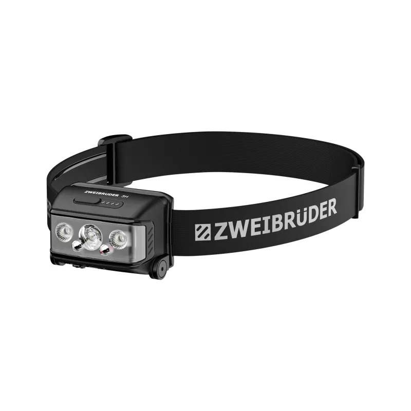 Zweibrüder ZB3H Lanterna de cabeça LED recarregável 600 lúmenes USB-C