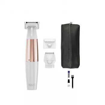 Wahl TRIM and SHAVE 3028668 Aparador de Bikini, recarregável, Molhado e Seco, Branco/Rosa
