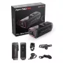 AKEEYO 730Pro Câmara de ação de guiador 4K para bicicleta e mota - Preto